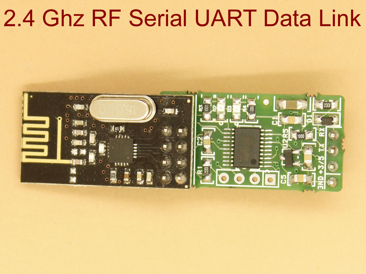 RF Serial Data Link UART, 2.4 Ghz [1418] : Sunrom Electronics