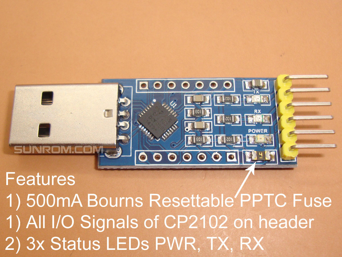 Isolated USB to TTL usb-c to Serial uart module download line